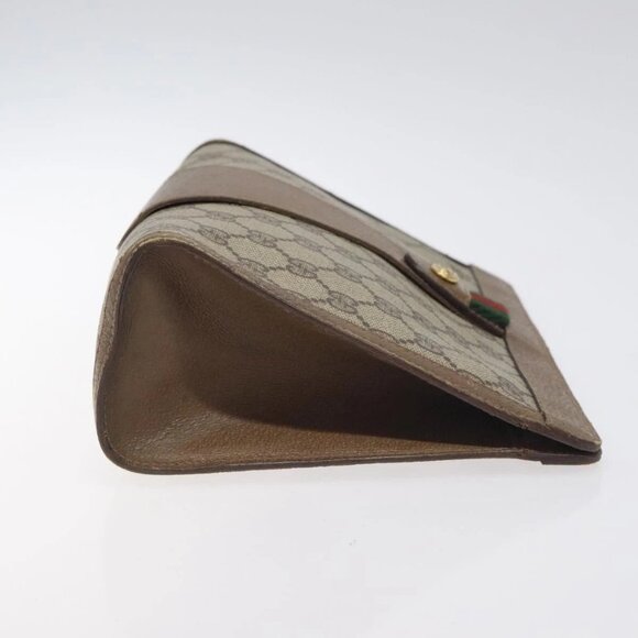 GUCCI GG Supreme Web Sherry Line Bag PVC Beige Green Red 89 01 033 Auth 131335 - Picture 3 of 15